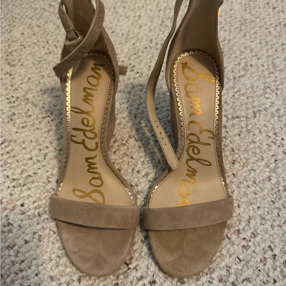 Sam Edelman Beige Strappy Heels